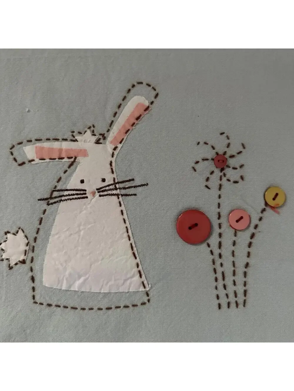 Sur La Table Easter Embroidered Appliqué Cotton Tea Towels set of 3 NWT